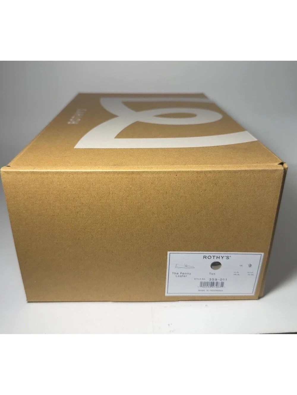 Rothy's The Penny Loafer Tux Black Cream Knit Shoes Women's Size 9 New in Box